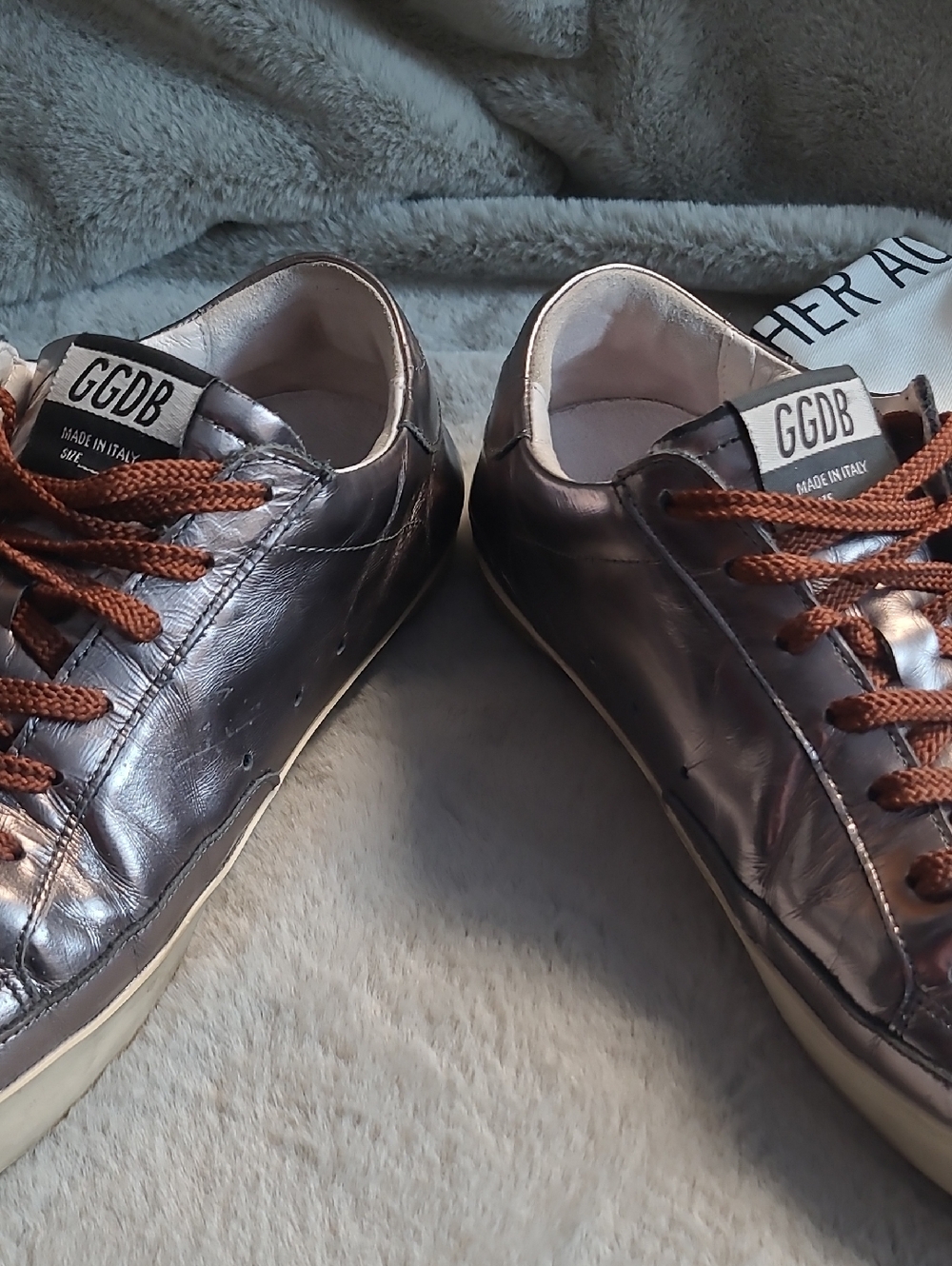 Golden Goose Superstar Metallic Bronze Leather Mens U.S. 10 / 43 - Picture 8 of 10